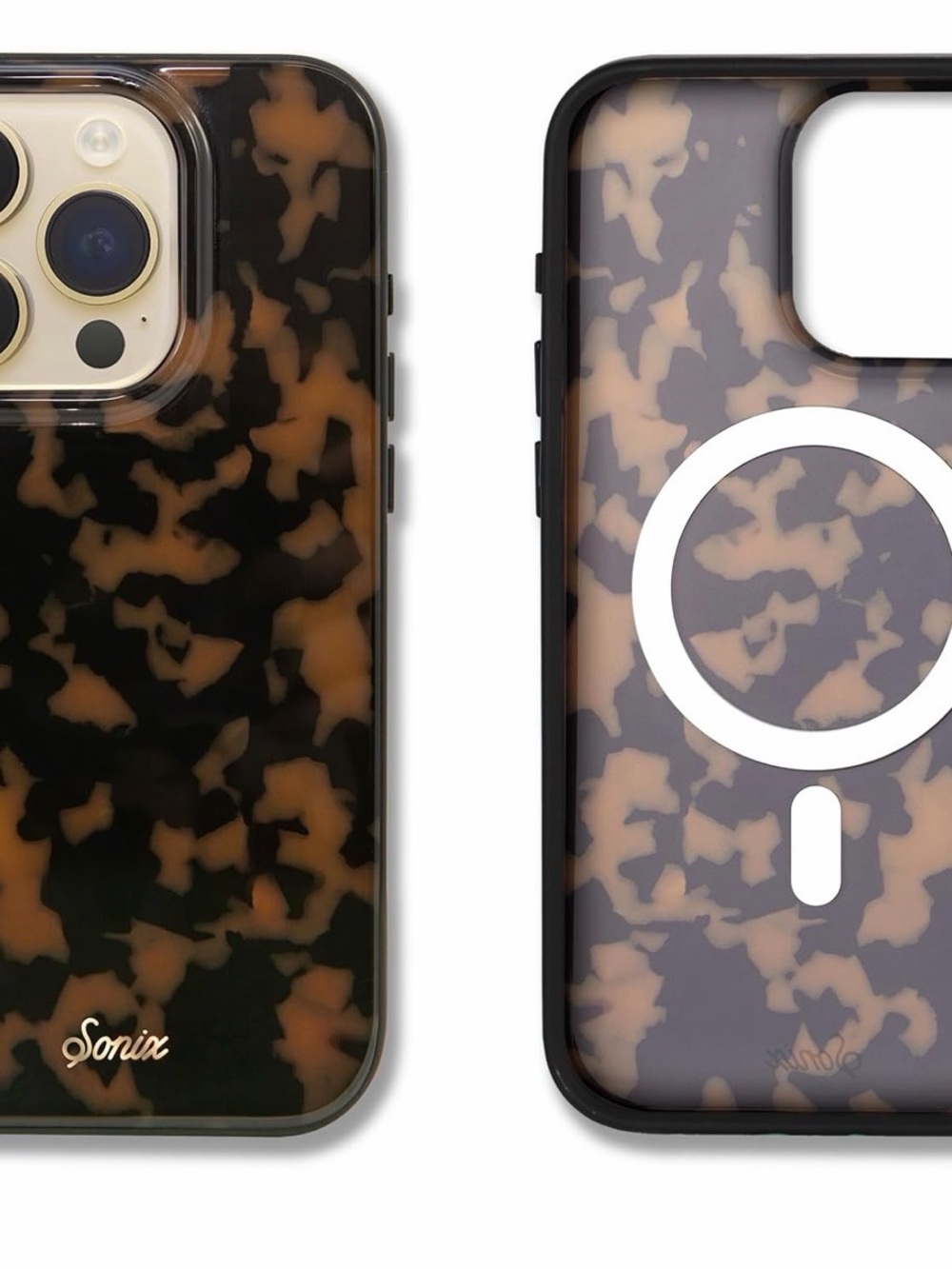 iPhone 15 Pro Sonix MagSafe Tortoise Pattern Phone Case in Brown Tort